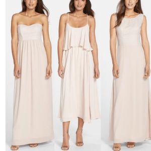 Paper Crown Blush Pink Tiered Dress Size XL